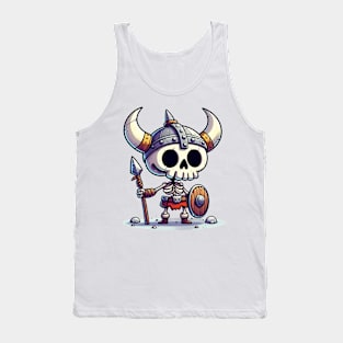 Cute Viking Skeleton Tank Top